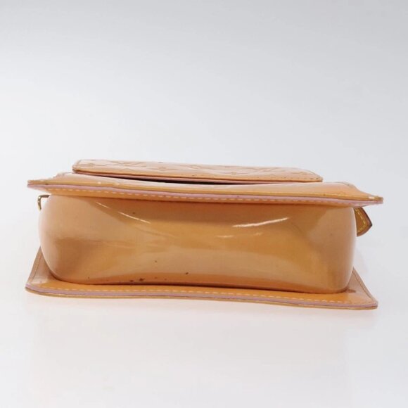 LOUIS VUITTON Monogram Vernis Motto Pouch Marshmallow Pink M91312 Auth 120333 - Picture 7 of 16